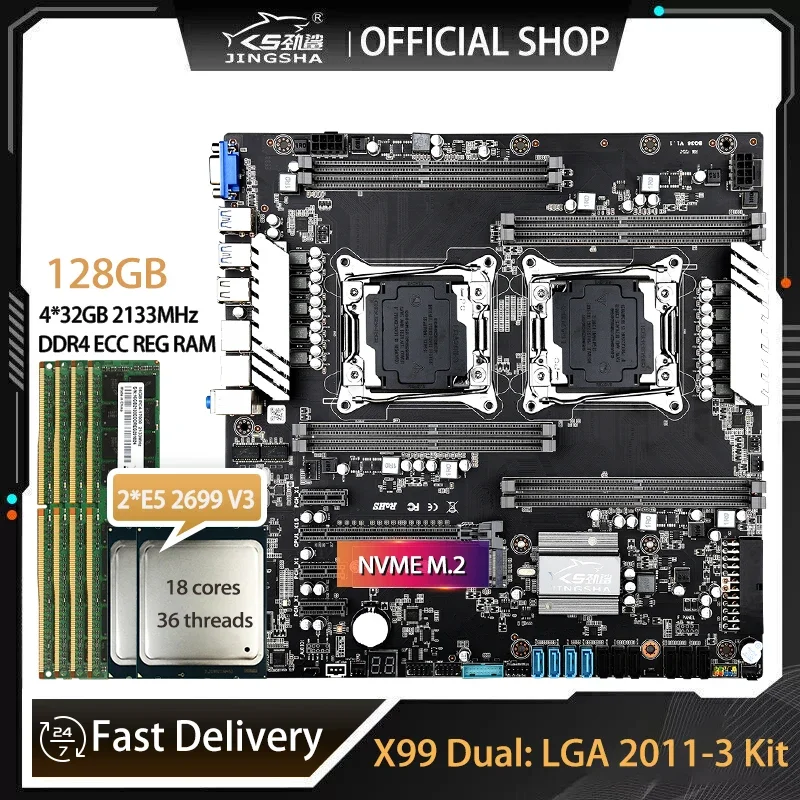 E5 2699 V4 - 2*E5 2699 V3 ve 4*32GB=128GB DDR4